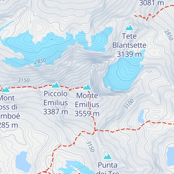 Map of Monte Emilius