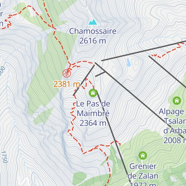 Map of Le Pas de Maimbré