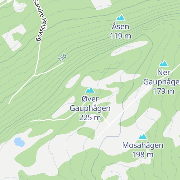 Map of Øver Gauphågen
