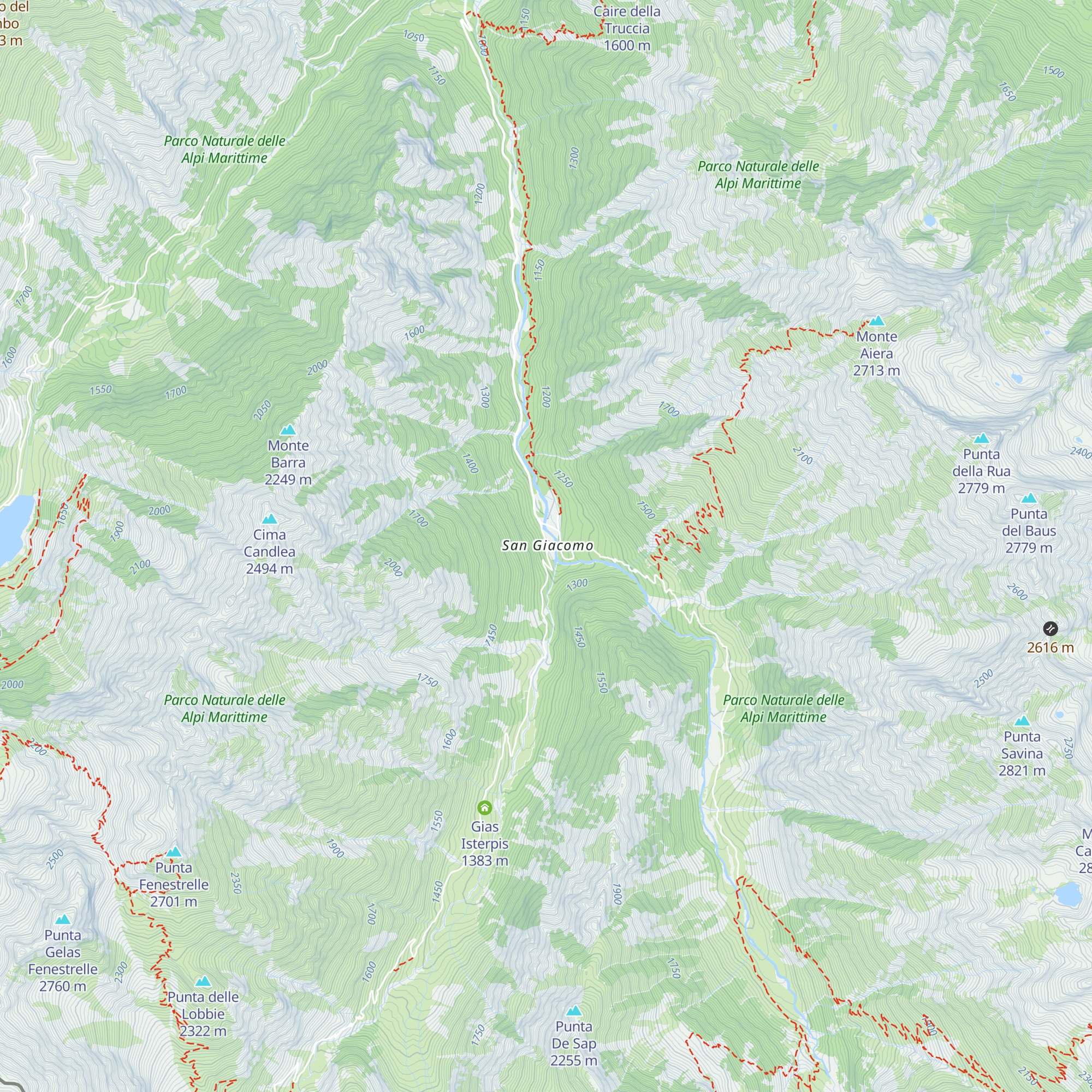 Rifugio San Giacomo map