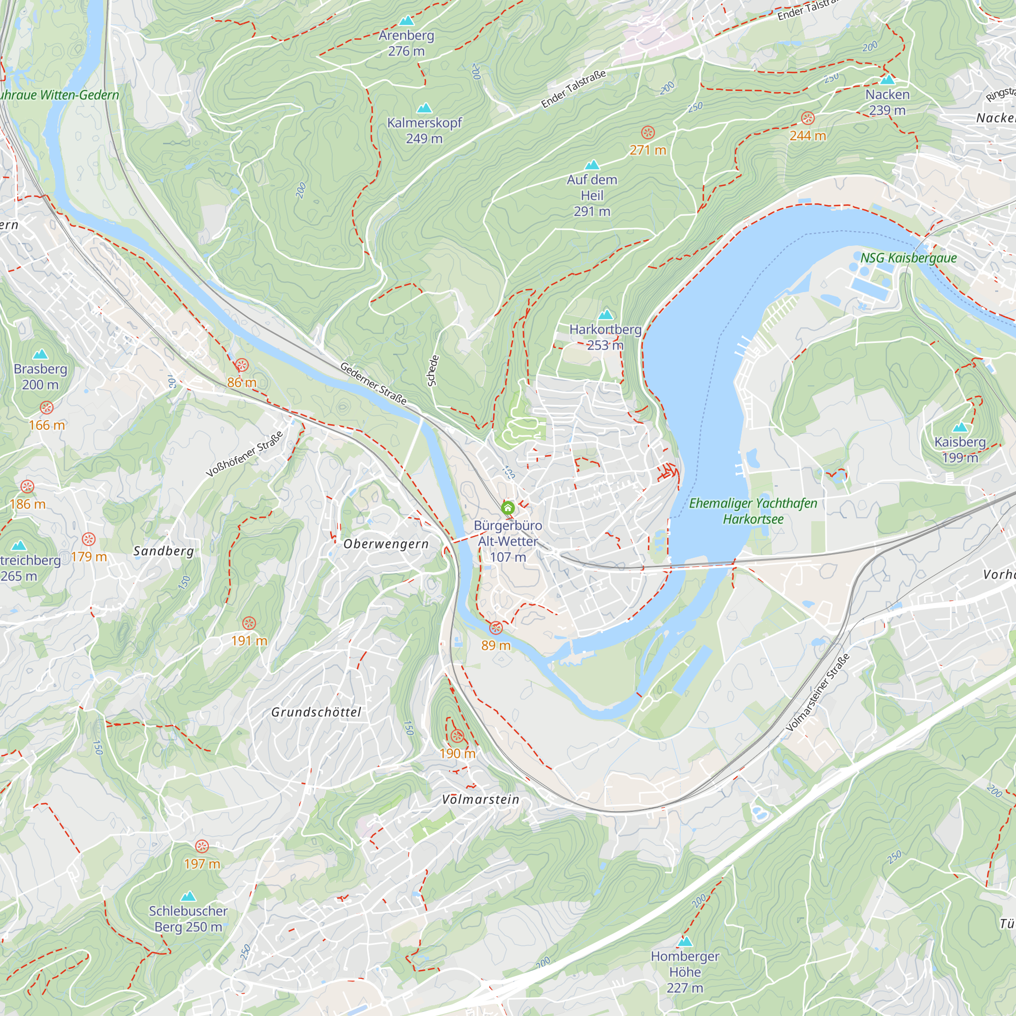 Bürgerbüro Alt-Wetter map