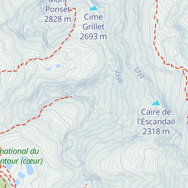 Map of Mont Neiglier