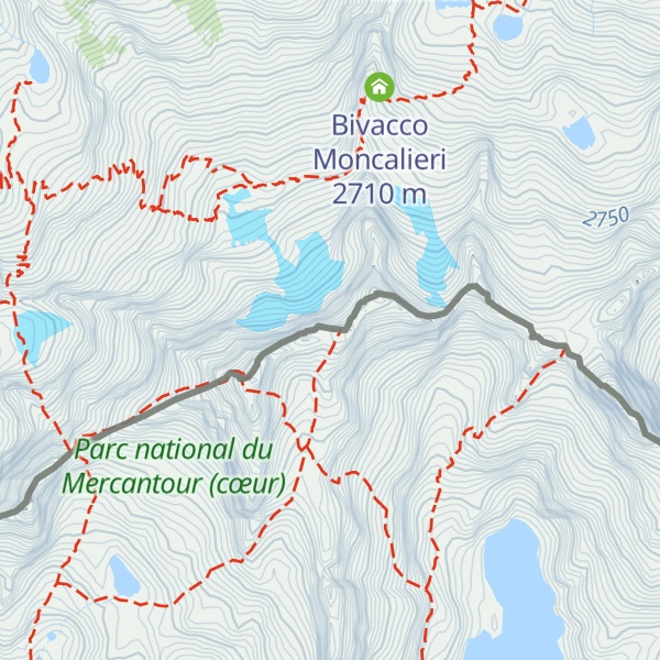 Map of Balcon du Gélas / Balcone del Gelàs