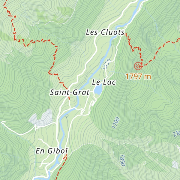 Map of Refuge de la Gordolasque