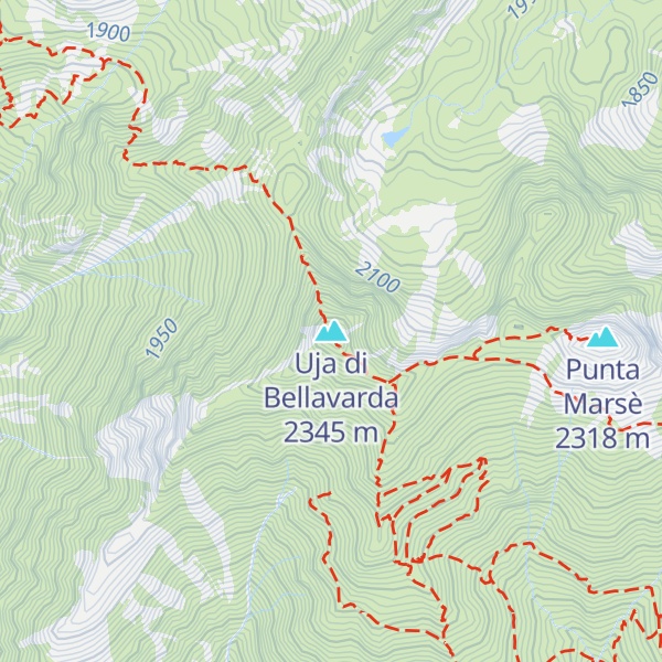 Map of Uja di Bellavarda