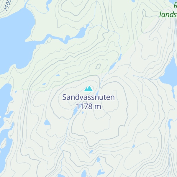 Map of Sandvassnuten