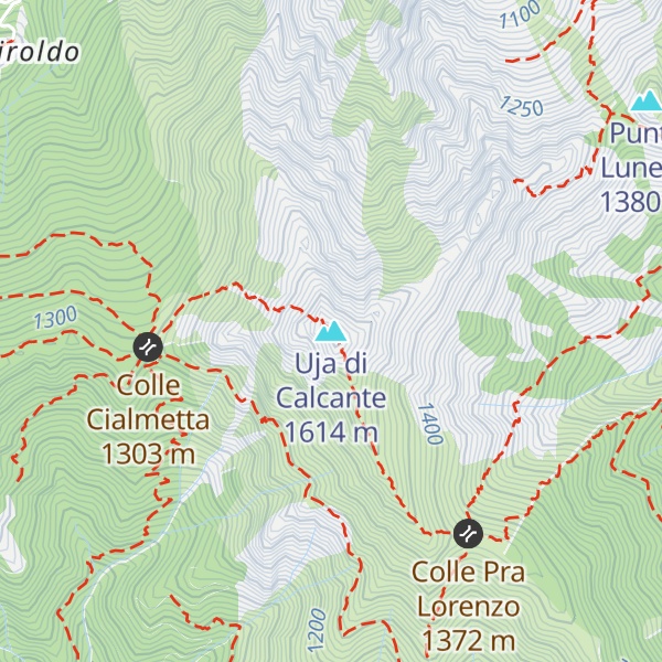Map of Uja di Calcante