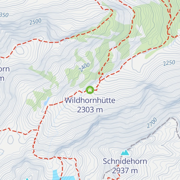 Map of Wildhornhütte