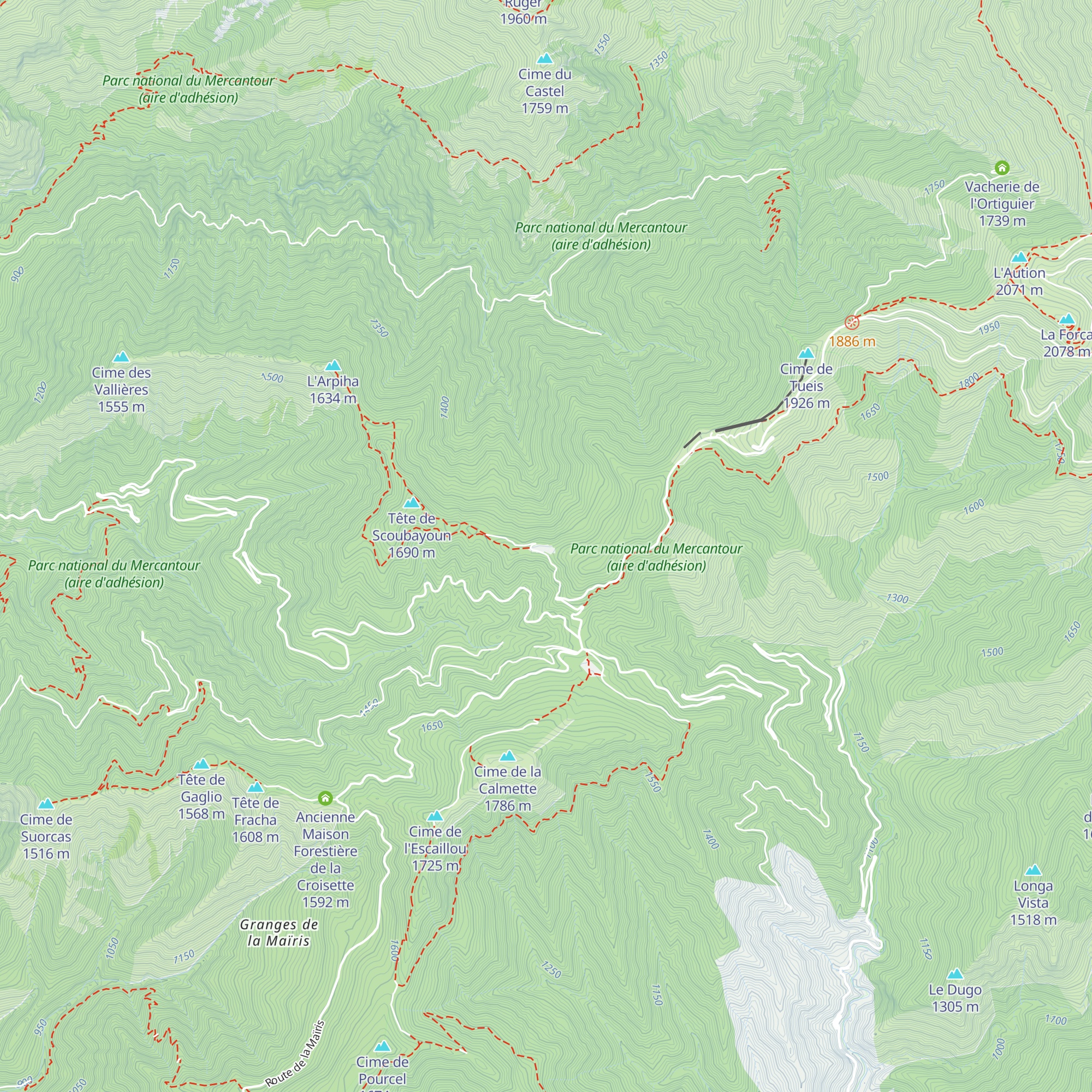 Vacherie de Mantegas map