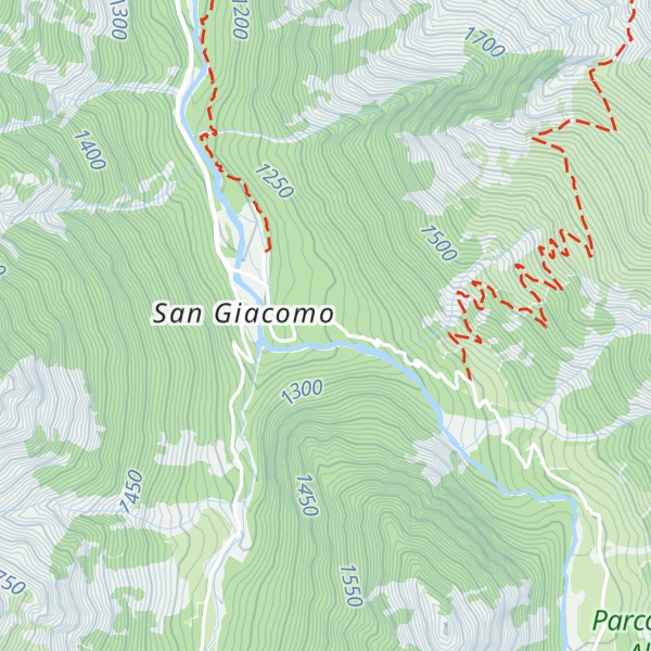 Map of Casa Alpina Don Bosco