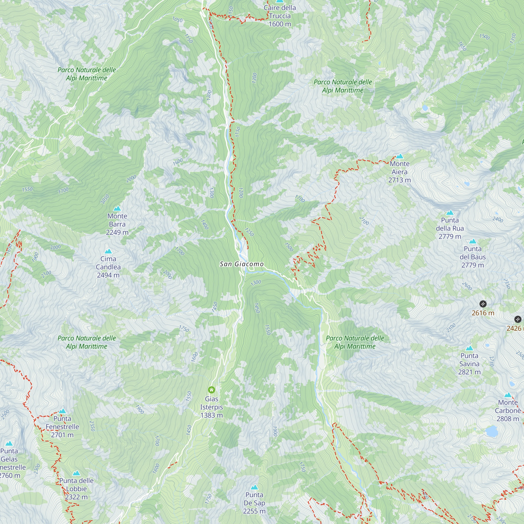Ex palazzine reali di caccia map