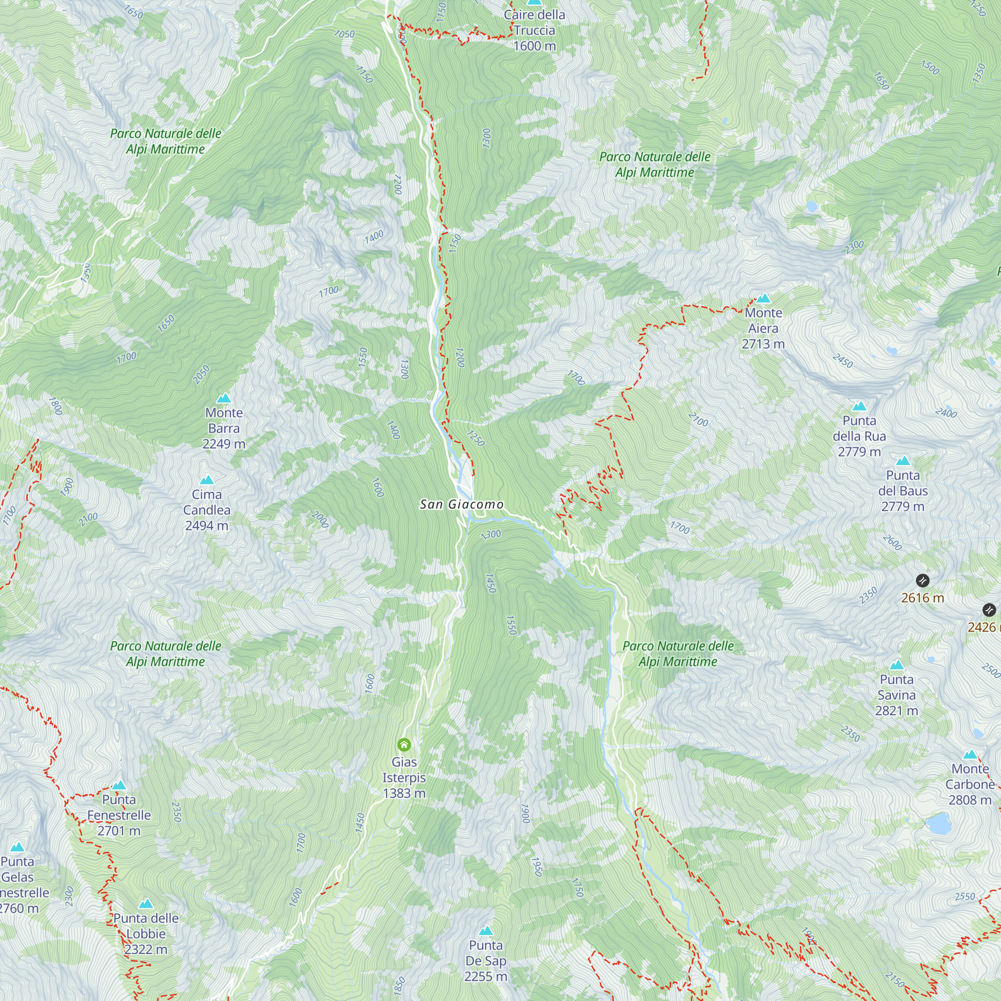 Ex palazzine reali di caccia map