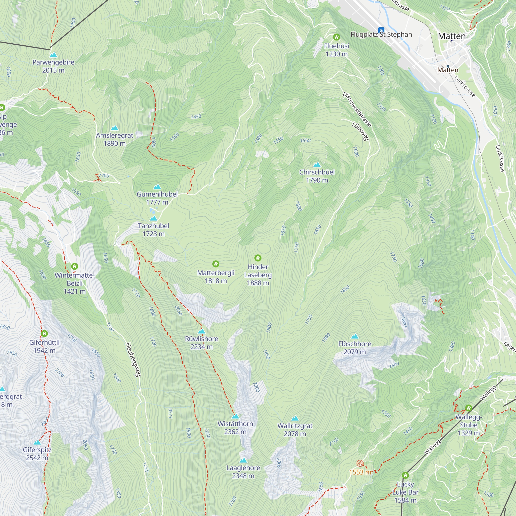Hinder Laseberg map