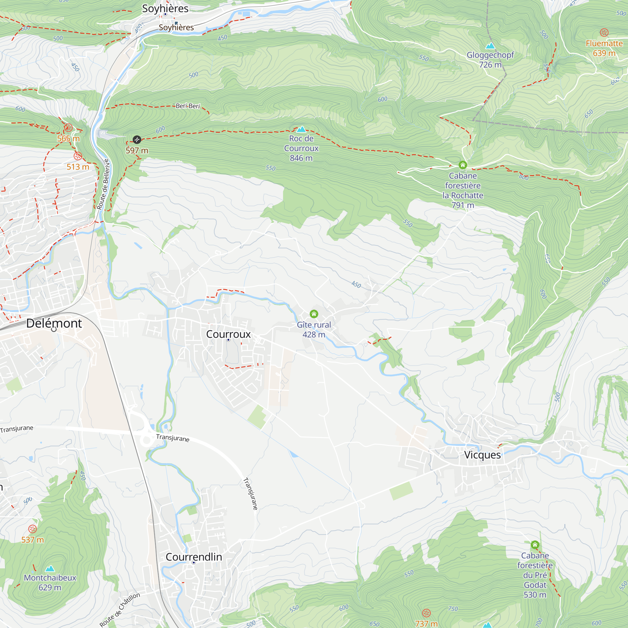 Gîte rural map