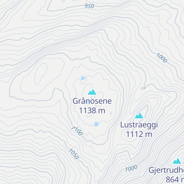Map of Grånosene
