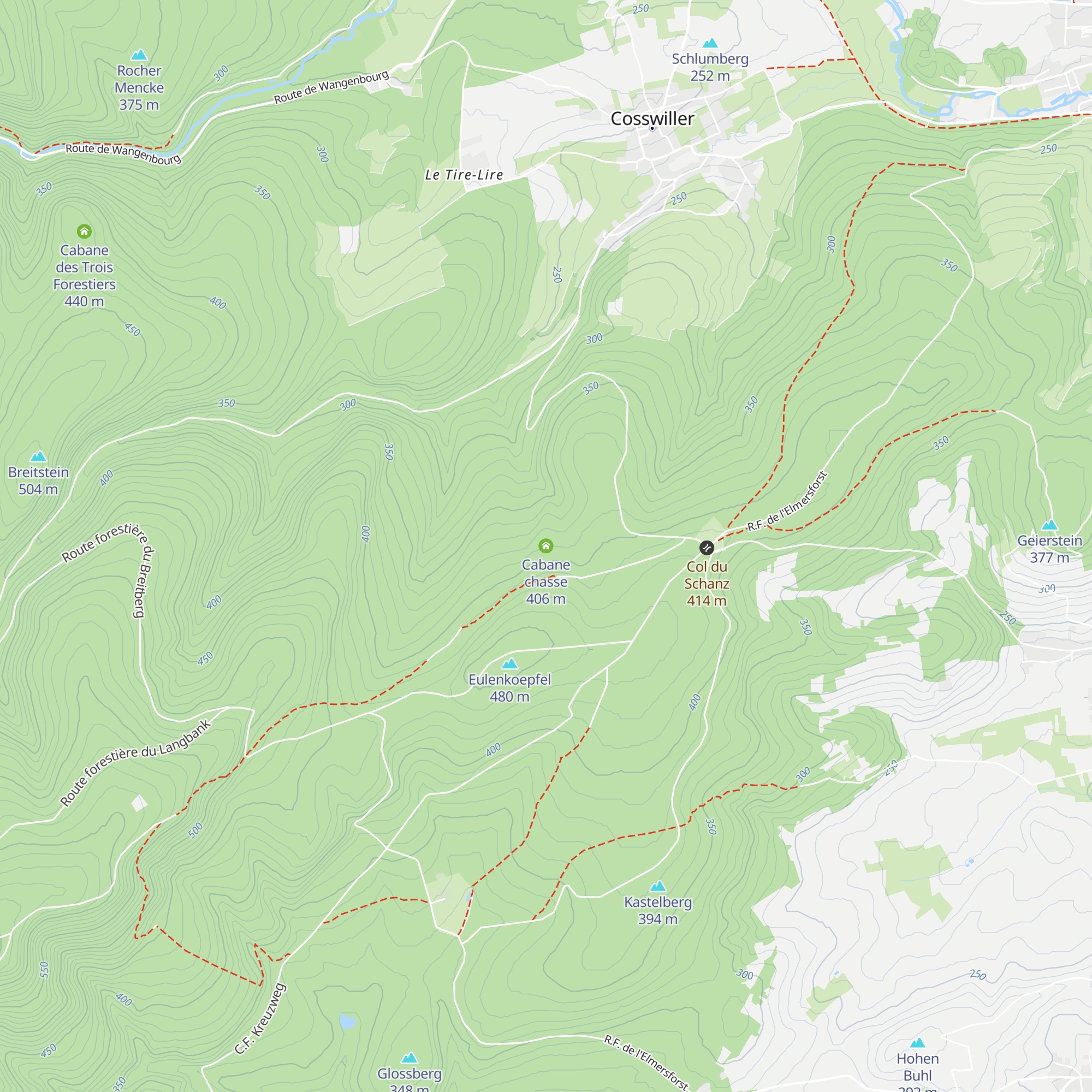 Cabane chasse map