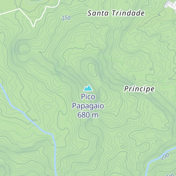Map of Pico Papagaio
