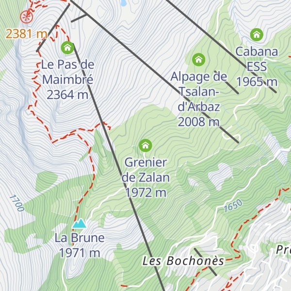 Map of Grenier de Zalan