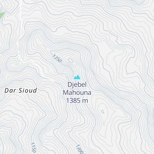 Map of Djebel Mahouna