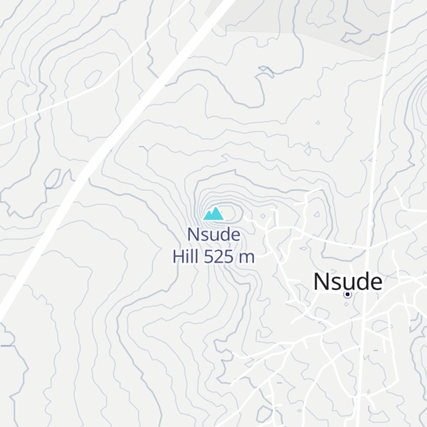 Map of Nsude Hill