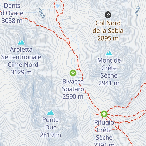 Map of Bivacco Spataro