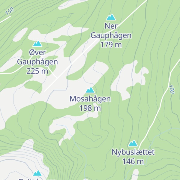 Map of Mosahågen