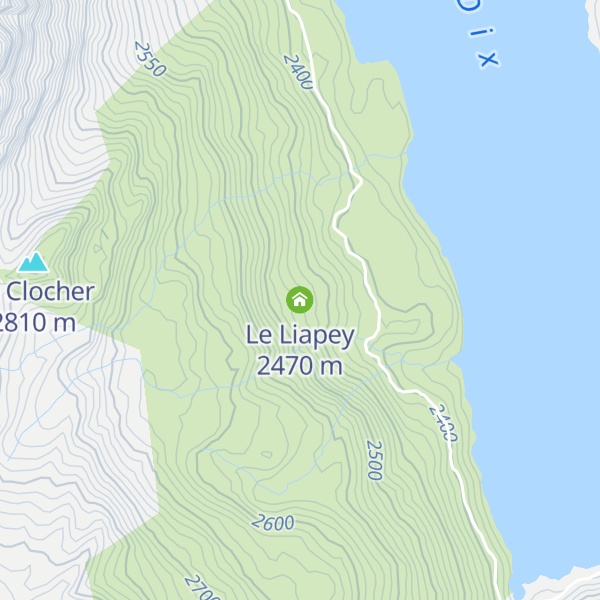 Map of Le Liapey