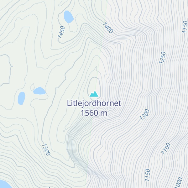 Map of Litlejordhornet
