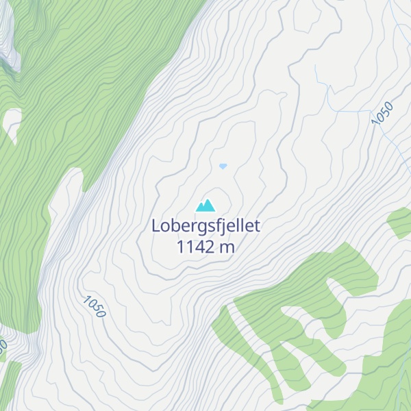 Map of Lobergsfjellet