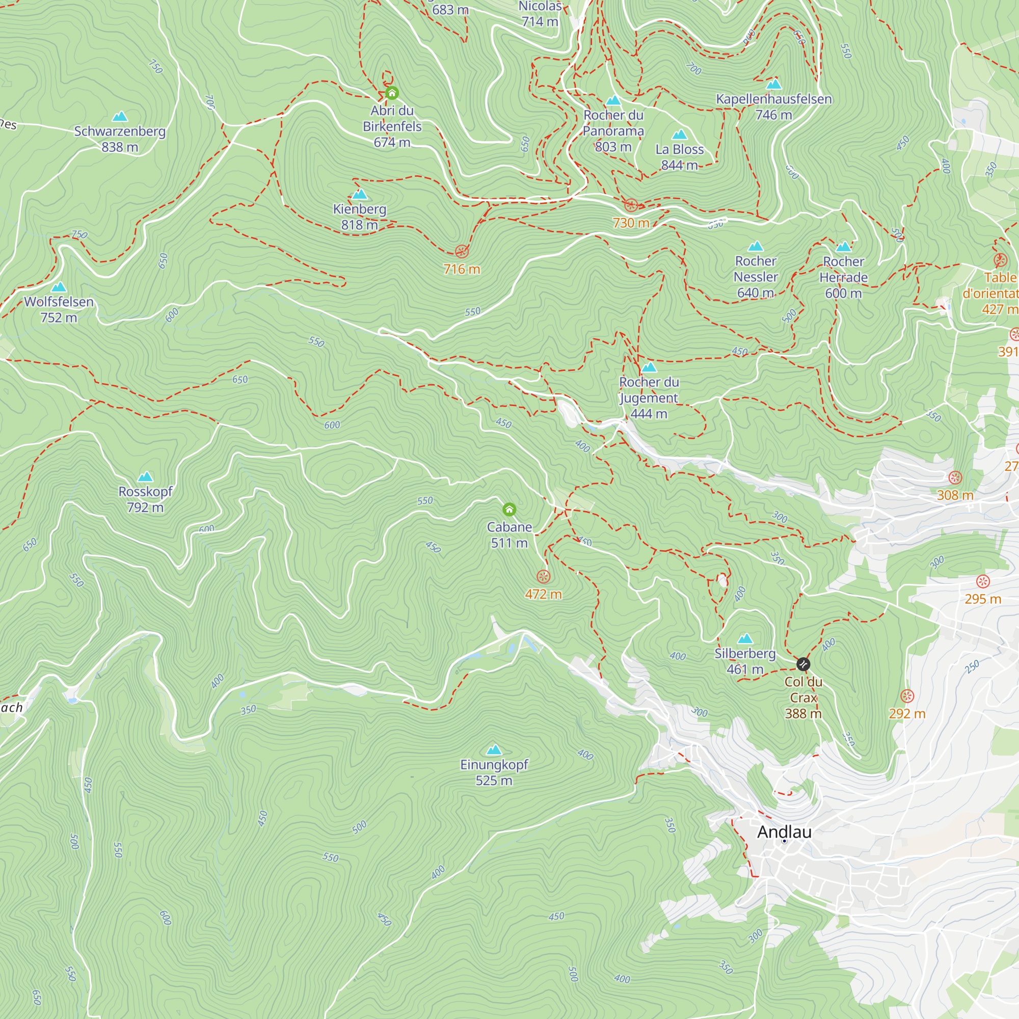 Cabane map