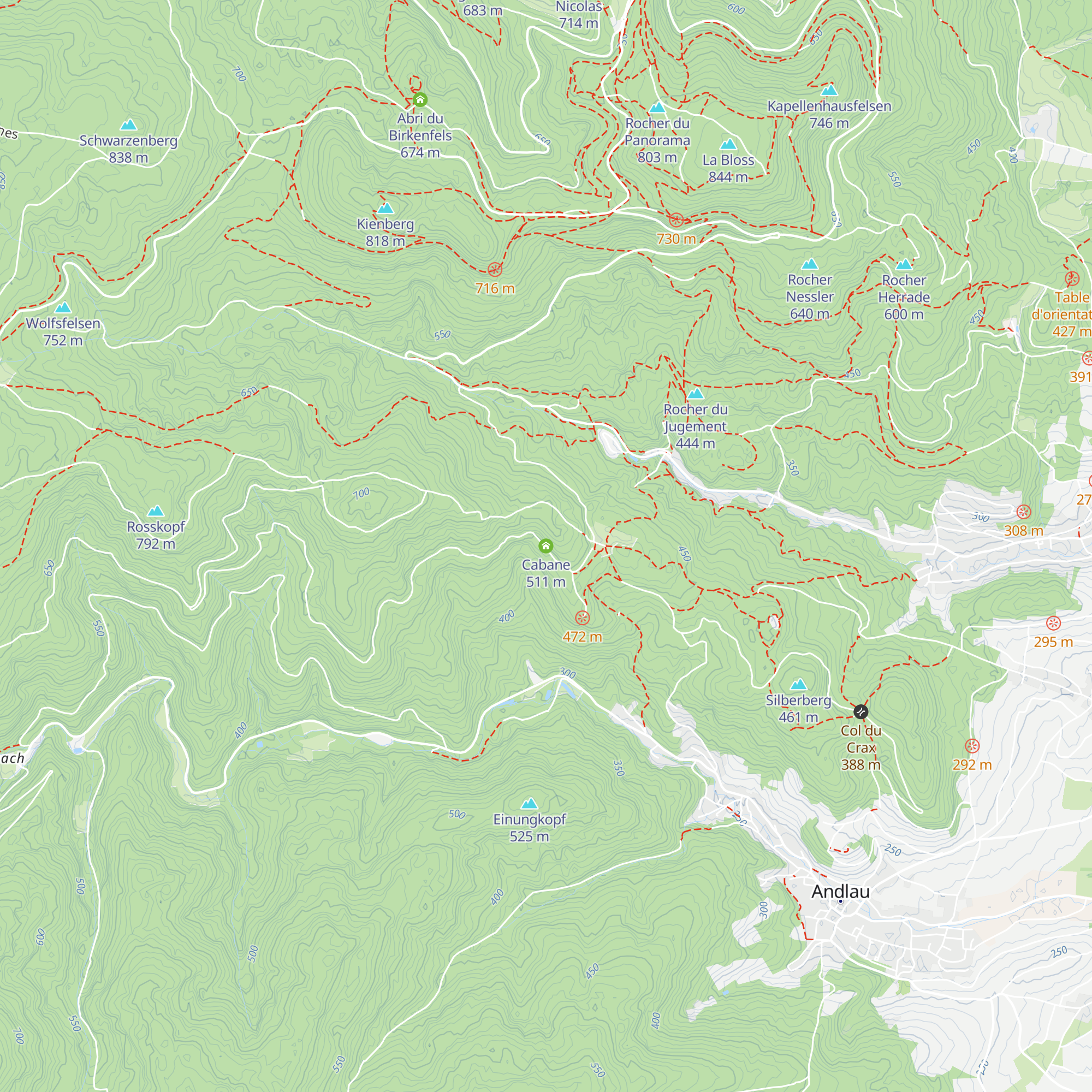 Cabane map