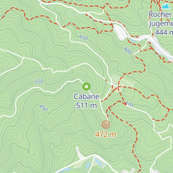 Map of Cabane
