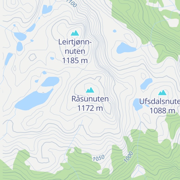 Map of Råsunuten