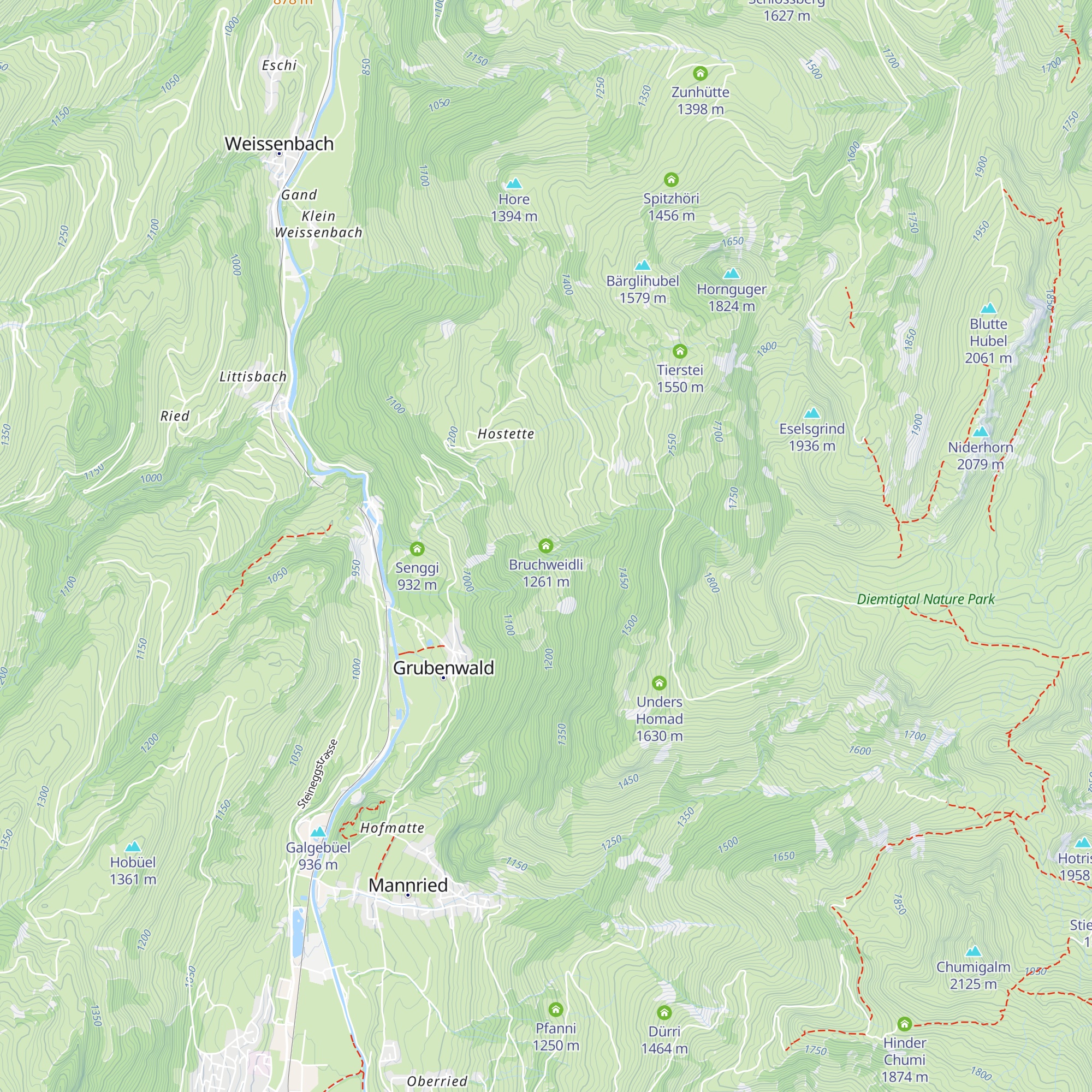 Bruchweidli map