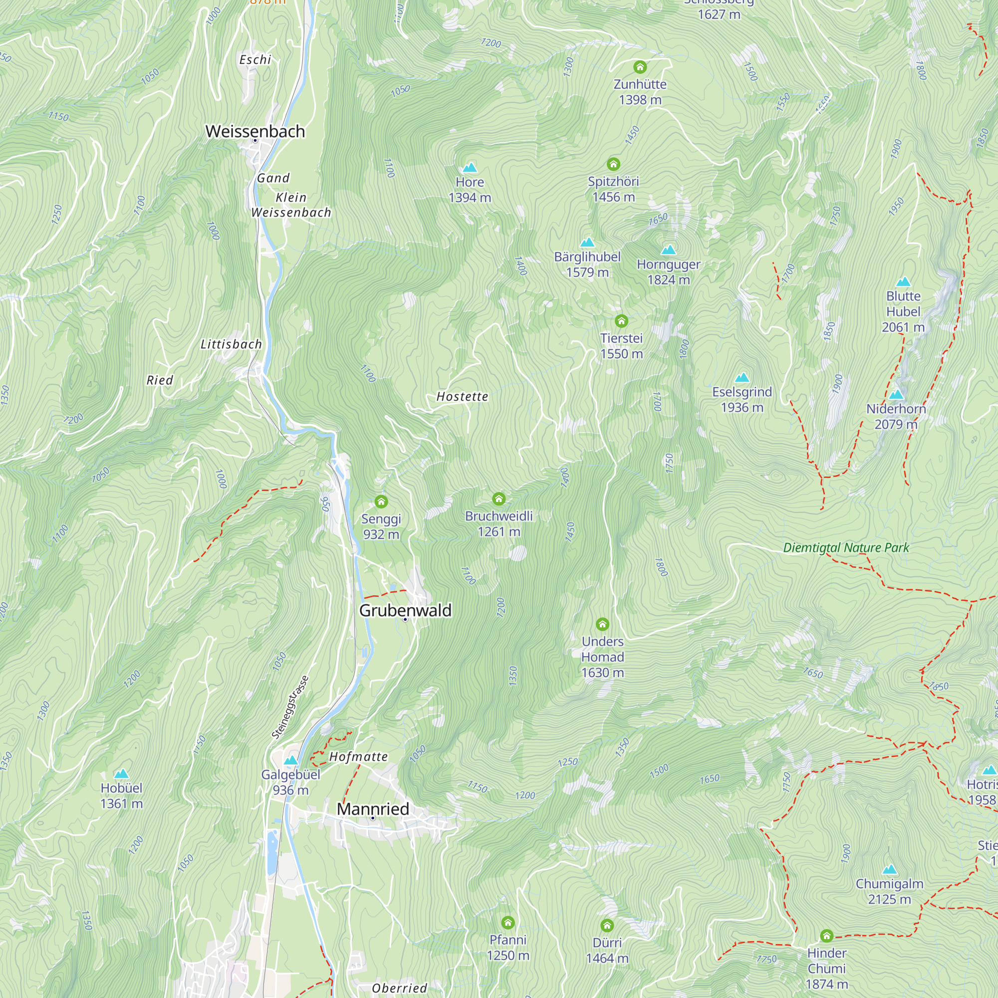 Bruchweidli map