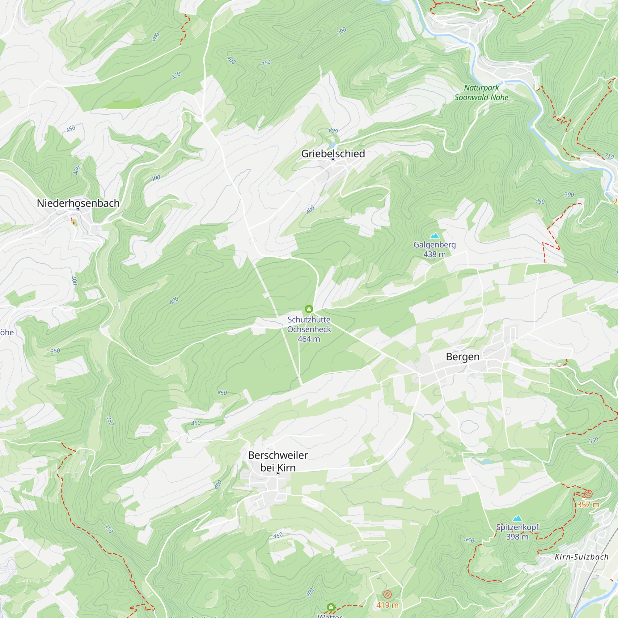 Schutzhütte Ochsenheck map
