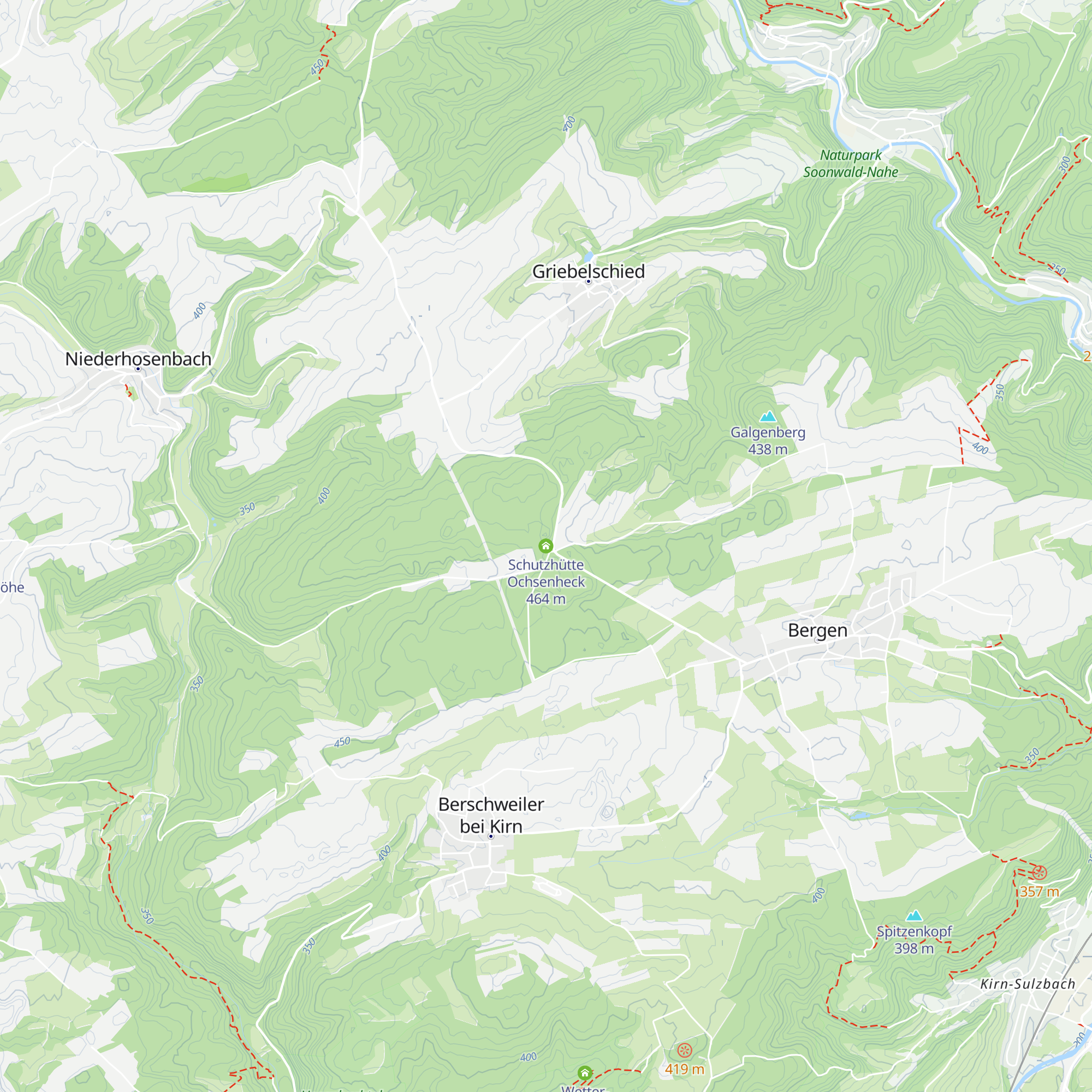 Schutzhütte Ochsenheck map