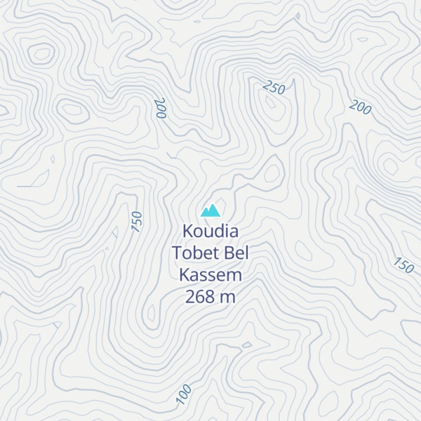 Map of Koudia Tobet Bel Kassem