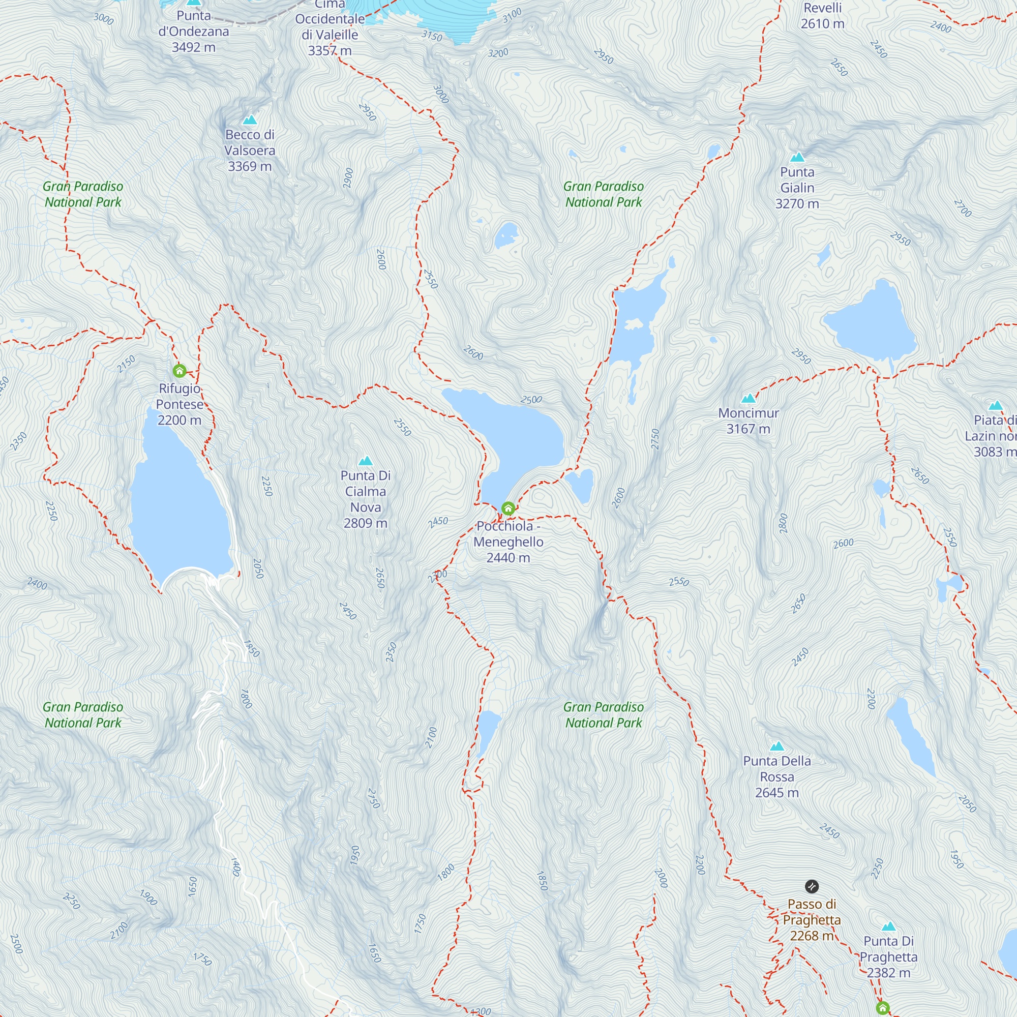 Pocchiola - Meneghello map