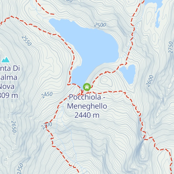 Map of Pocchiola - Meneghello