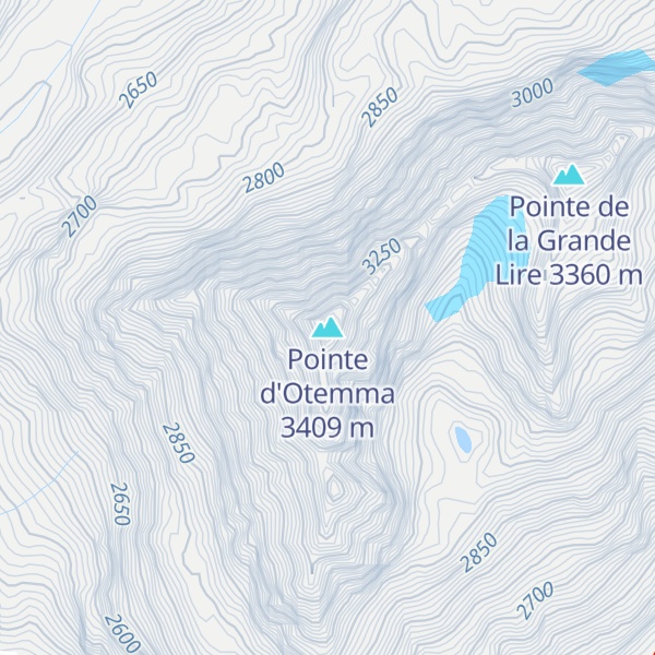 Map of Pointe d'Otemma