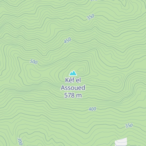 Map of Kêf el Assoued