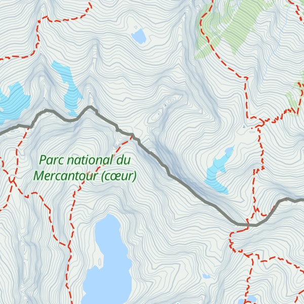 Map of Cima Maledia / Cime de la Malédie