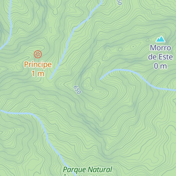 Map of Pico Mencorne