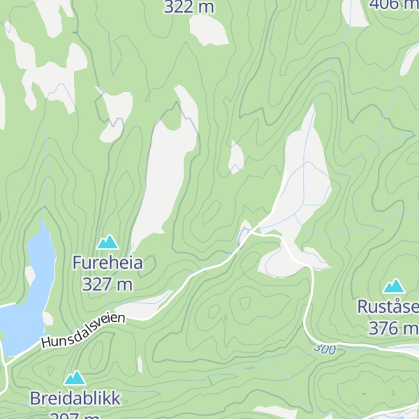 Map of Hestedalsfjedde