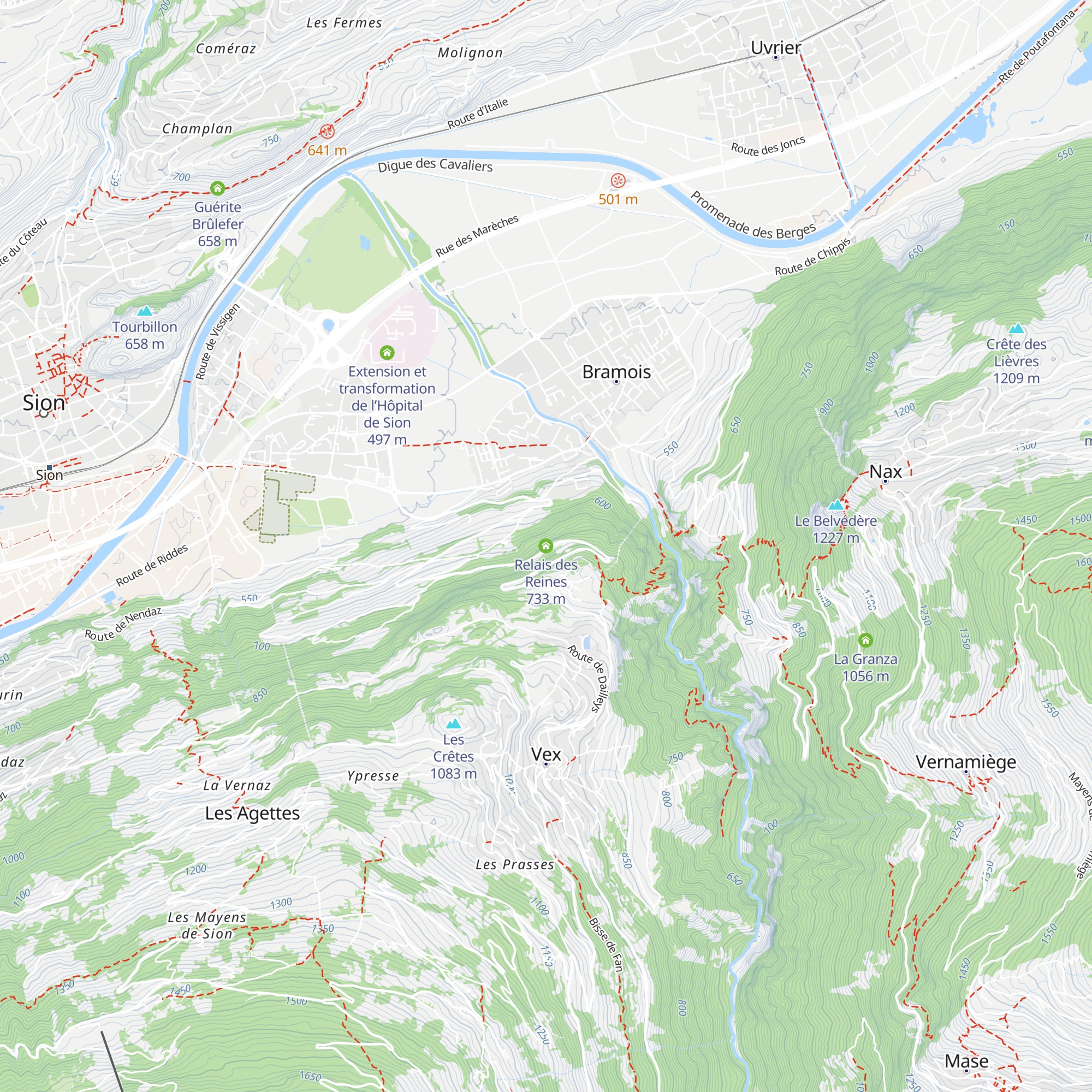 Relais des Reines map