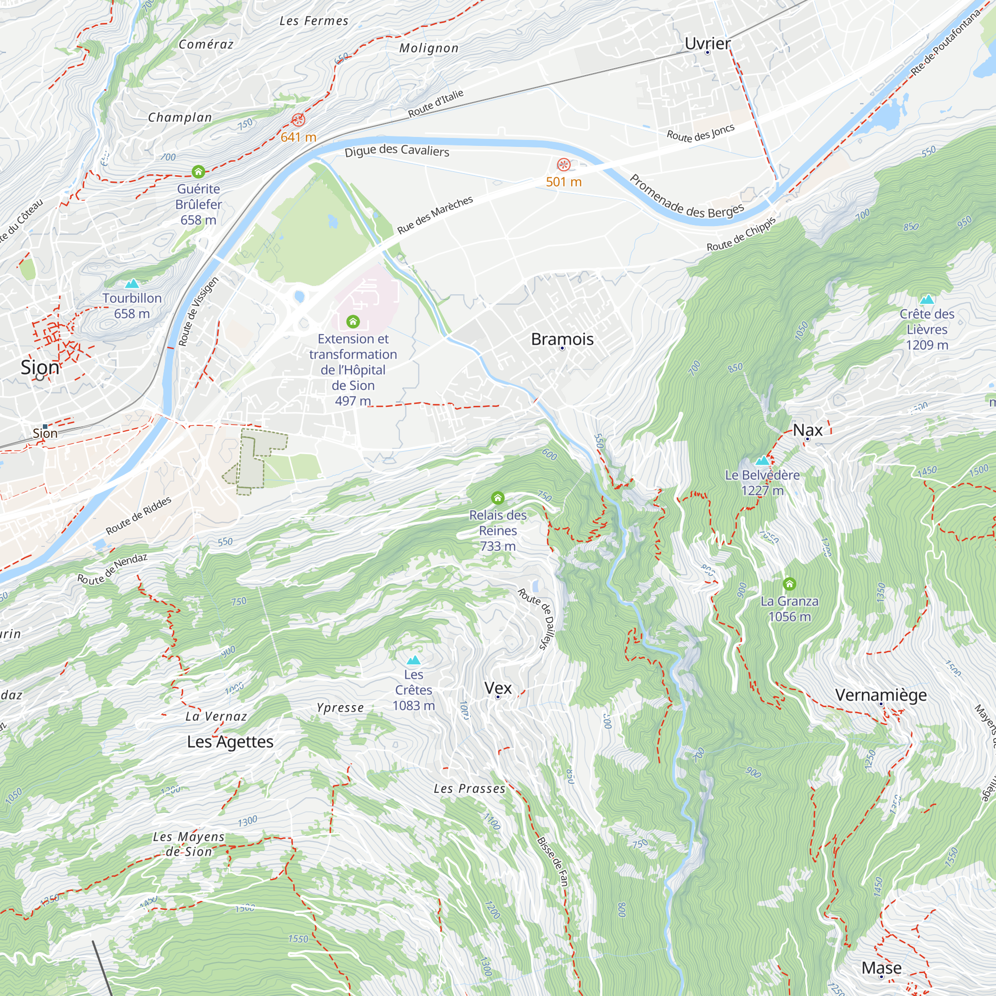 Relais des Reines map