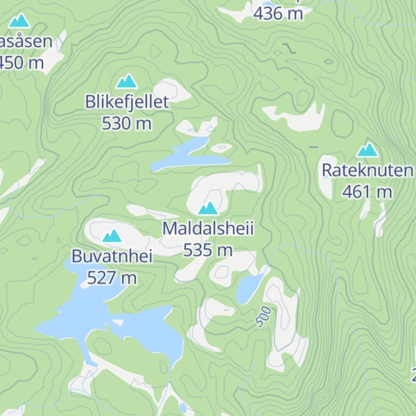 Map of Maldalsheii