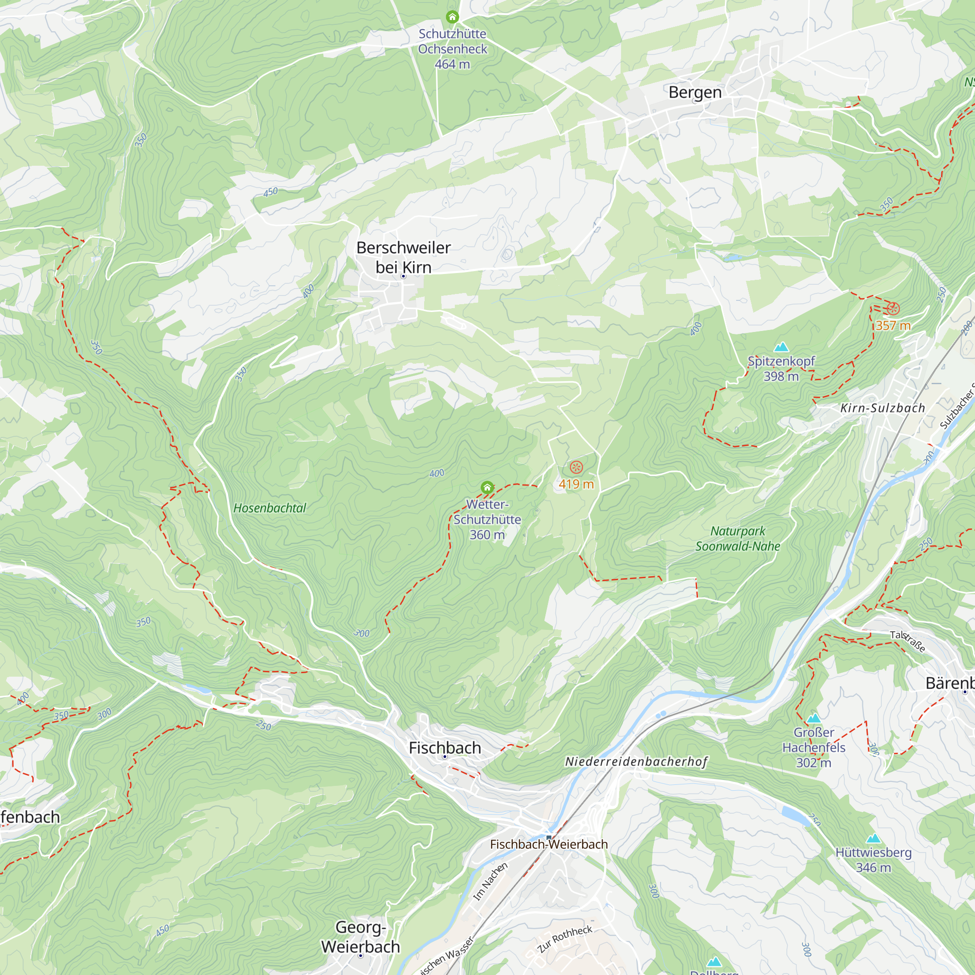Wetter-Schutzhütte map