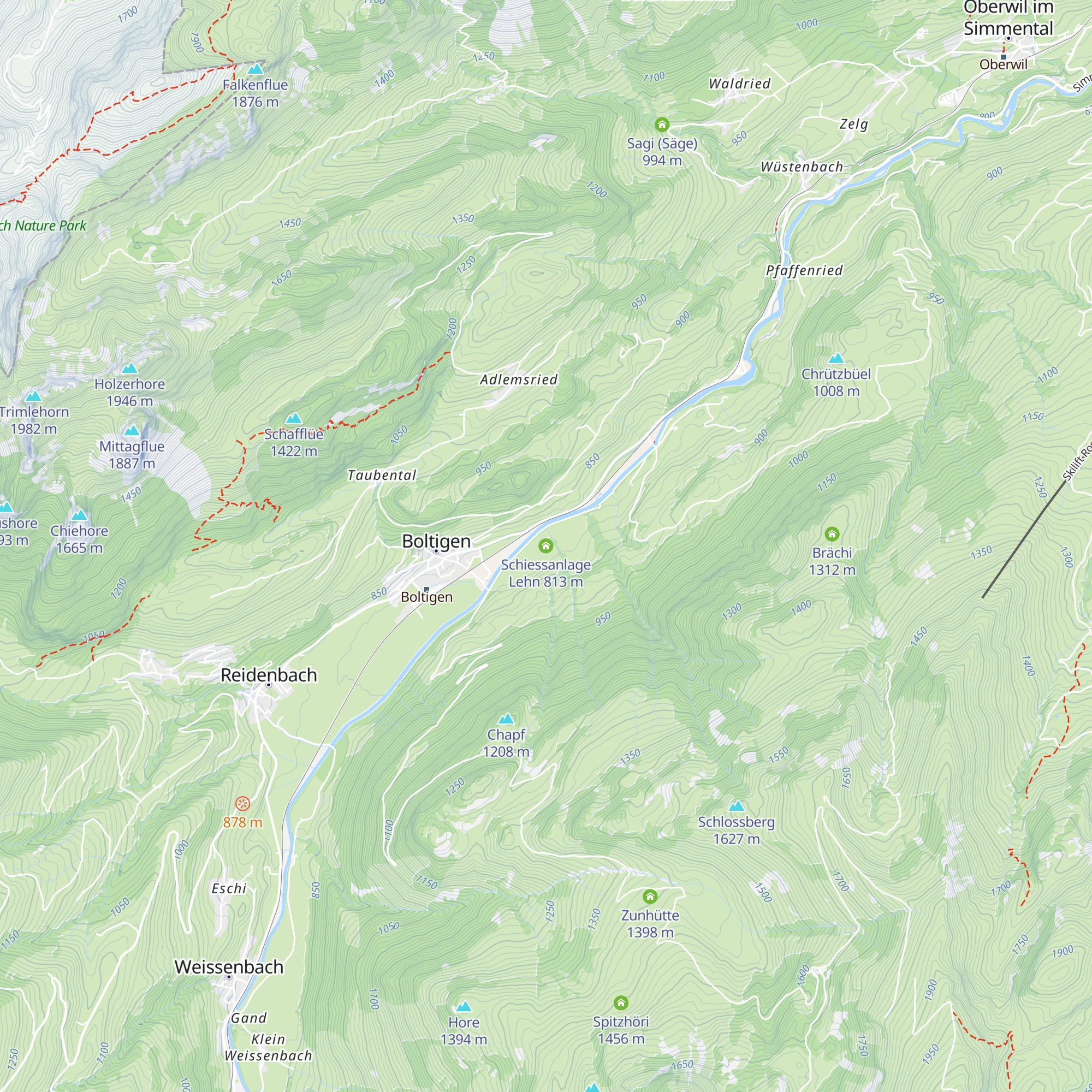 Schiessanlage Lehn map
